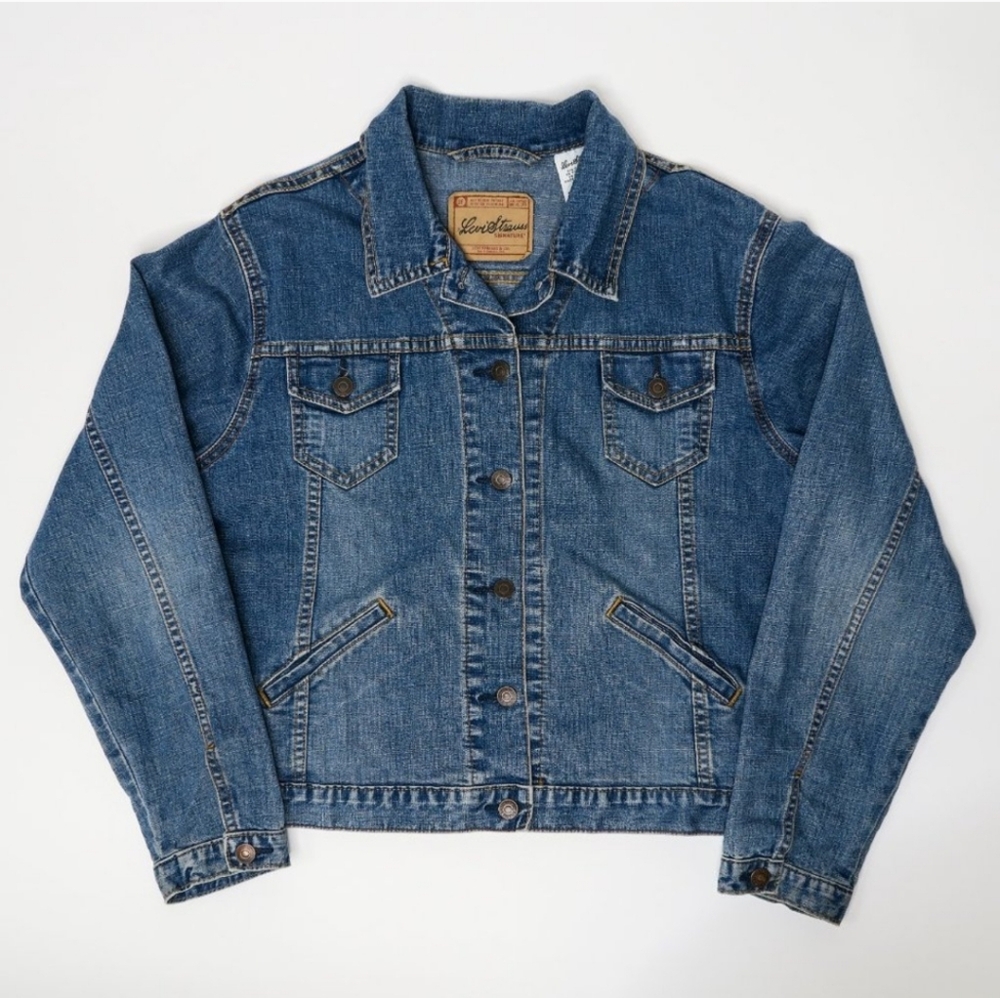 LEVI STRAUSS Vintage Signature Series Blue Denim Jacket 4/6 EUC
